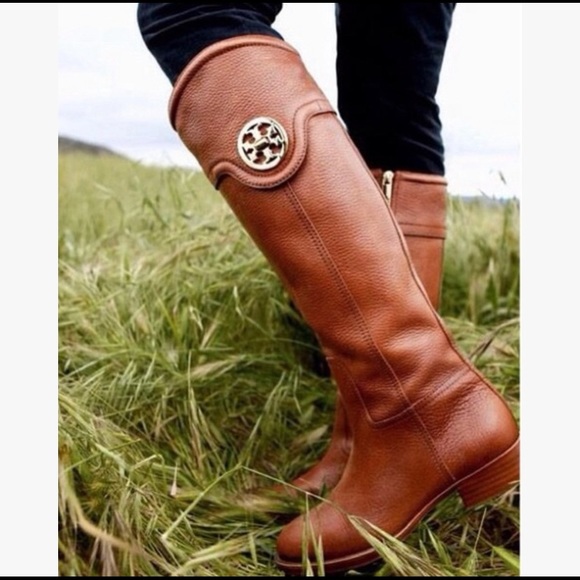Tory Burch Selma Riding Boots, Size 8 - Picture 2 of 8